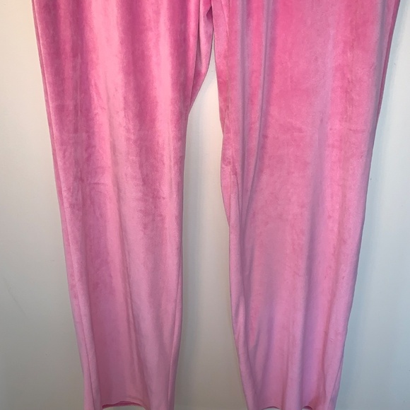 Juicy Couture Pink Velvet Fleece Shirt and Pets Loungewear Set L - Picture 8 of 15